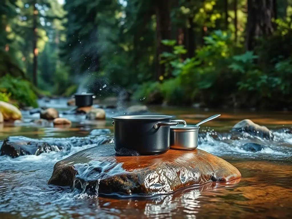 cleaning camping cookware