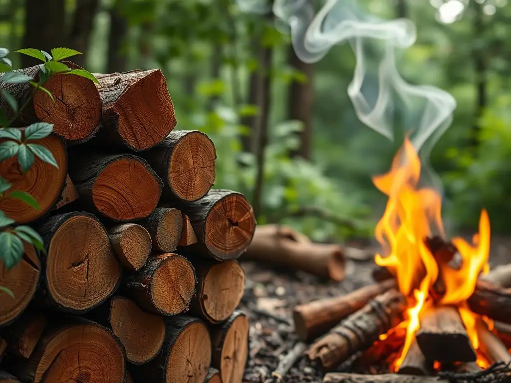 aromatic wood for campfires